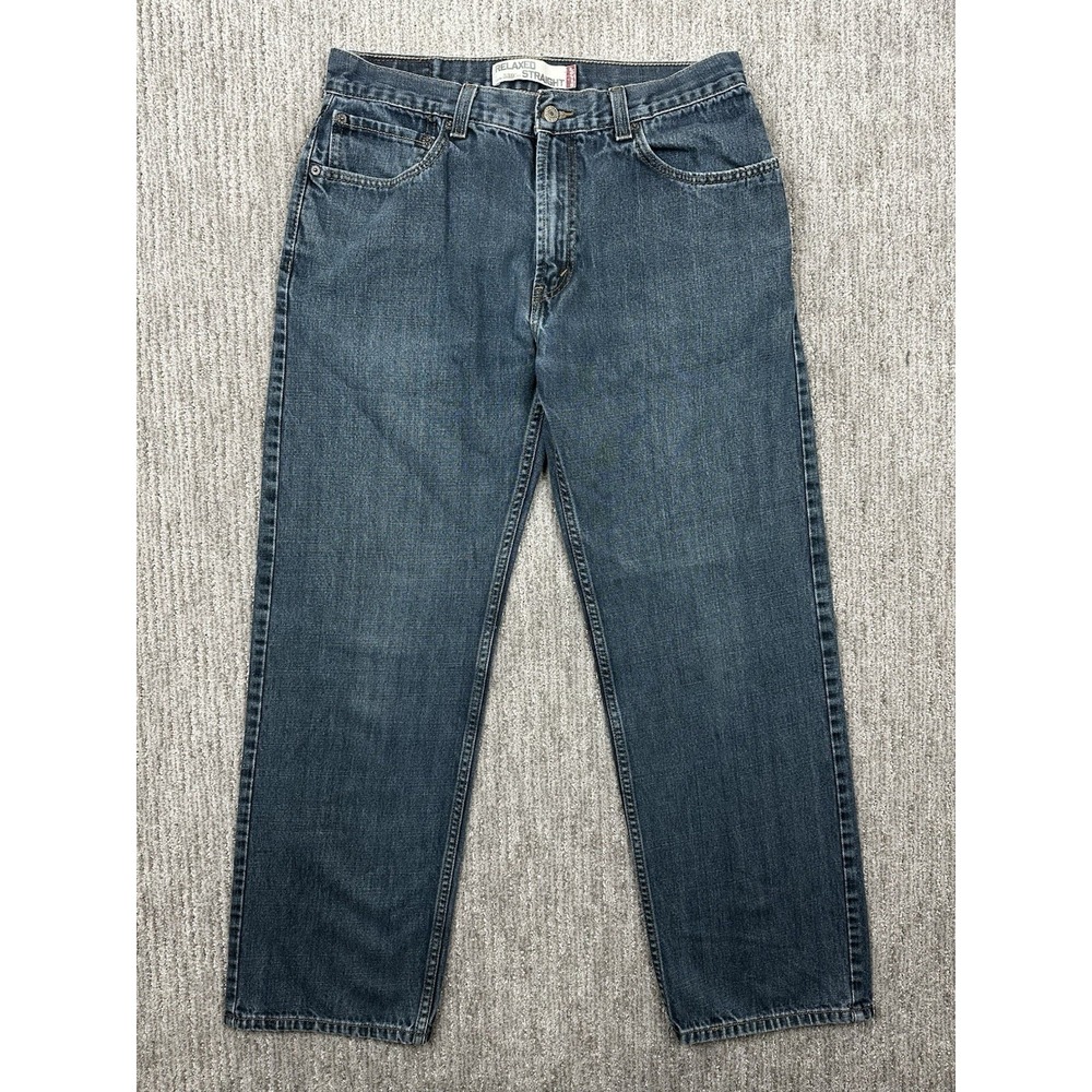 Levi Strauss 559 Jeans 34x32 (fits 34x31) Mens Relaxed Fit Straight Leg Med Wash